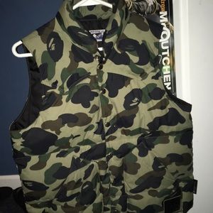 BAPE puffer vest